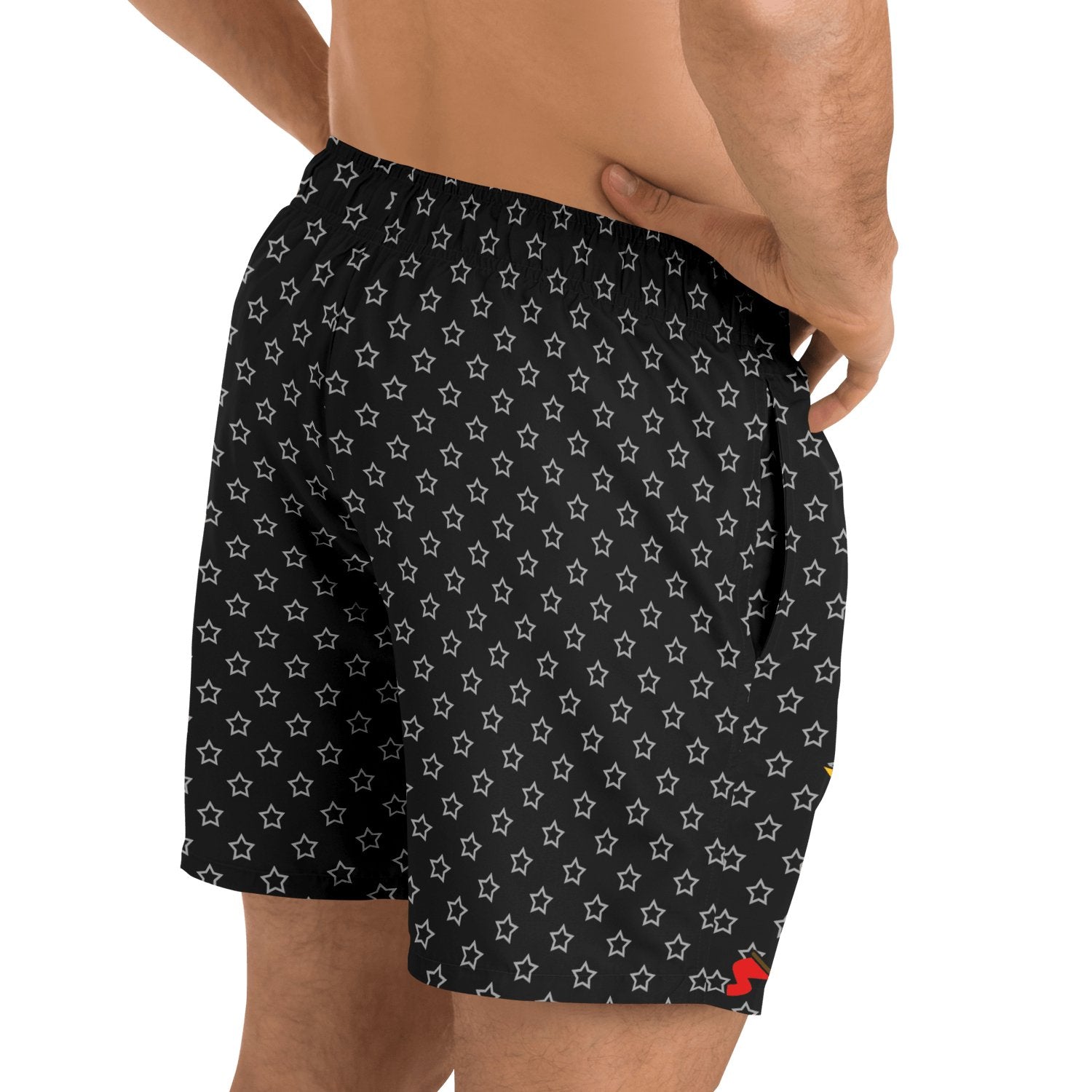 33-COAT OF ARM OF HAITI Star Swim Trunks Men - Haitianbuy