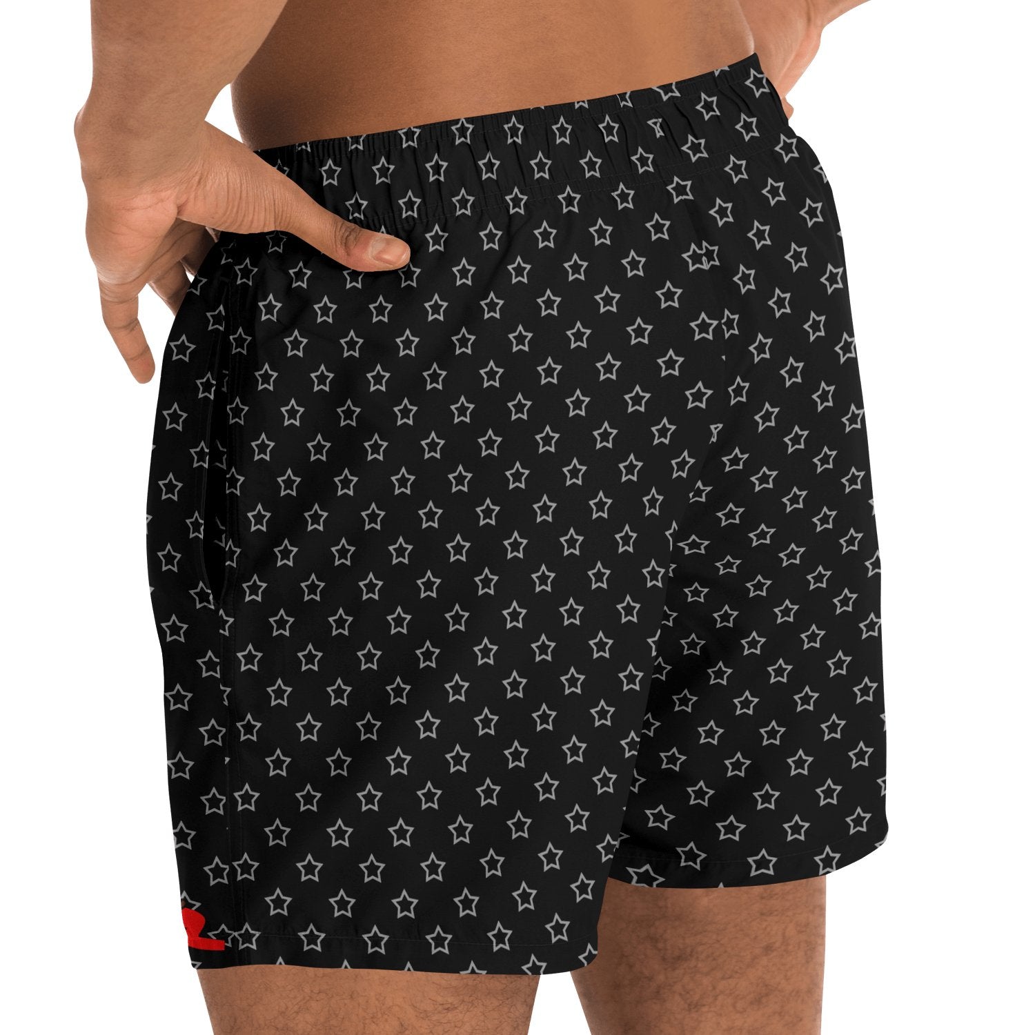 33-COAT OF ARM OF HAITI Star Swim Trunks Men - Haitianbuy