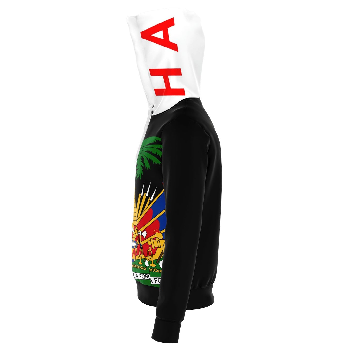 All over print Black Haitian Hoodie - Haitianbuy
