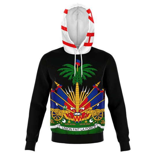 All over print Black Haitian Hoodie - Haitianbuy