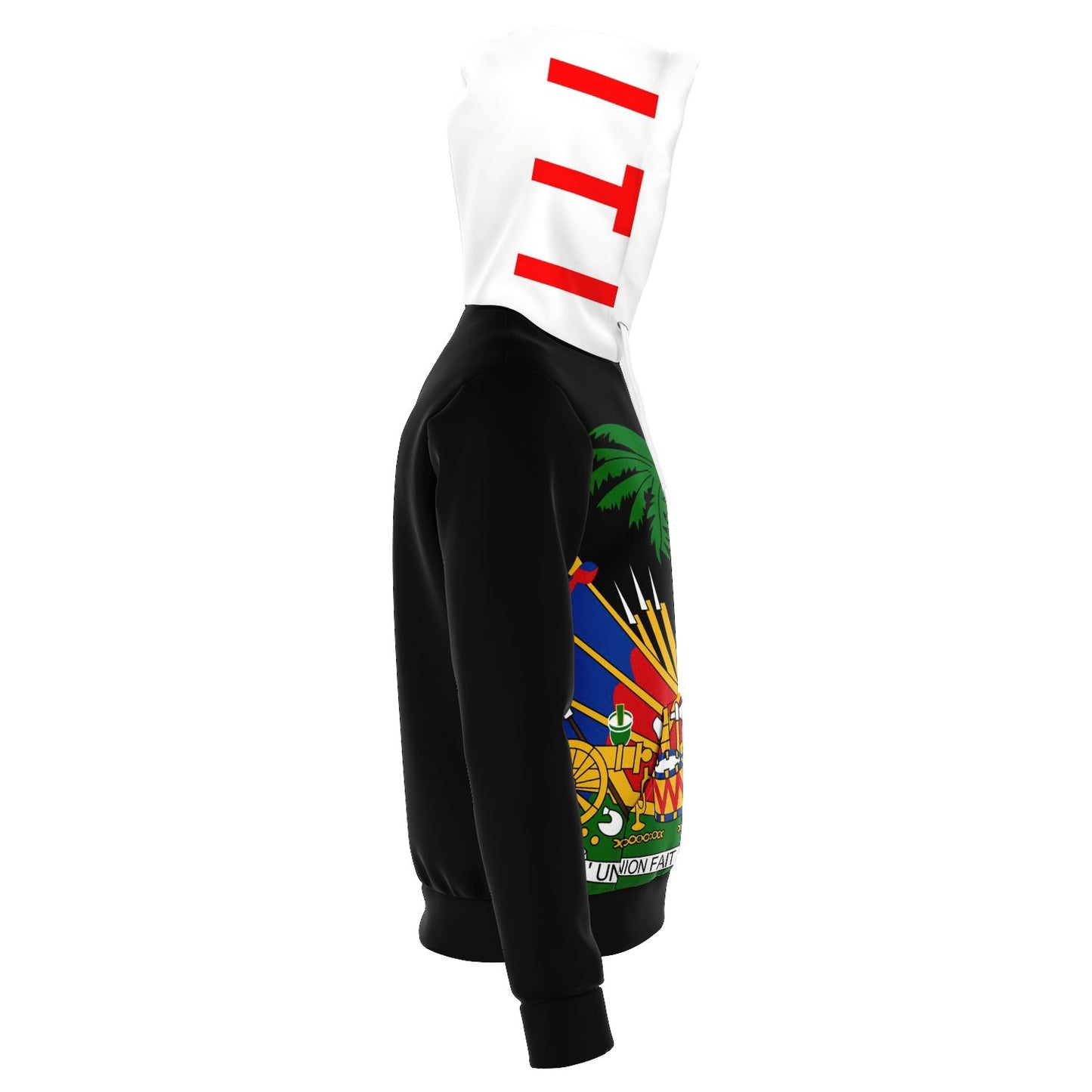 All over print Black Haitian Hoodie - Haitianbuy