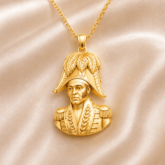 00 - A Jean - Jacques Dessalines Portrait Pendant Necklace - Haitianbuy