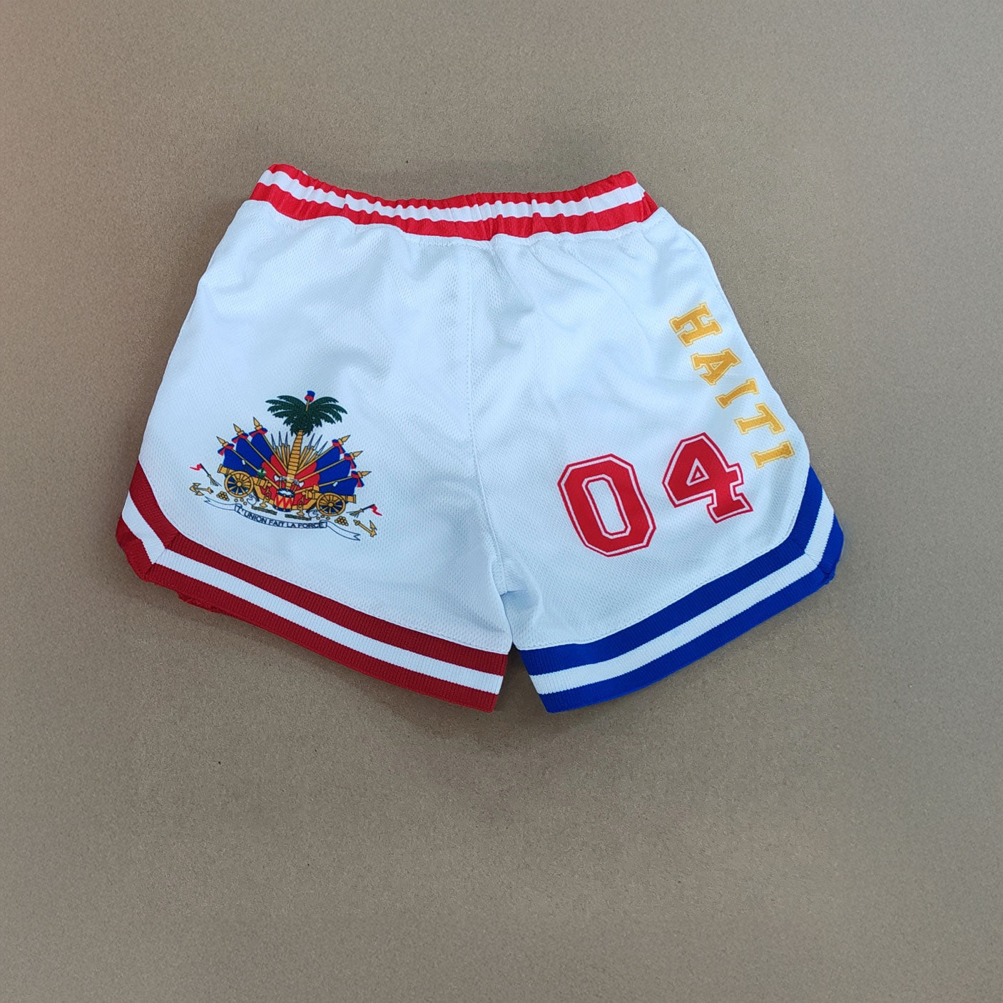 01 - A - Toddler Haiti Basketball Jersey & Shorts Set (Red/White) - Haitianbuy