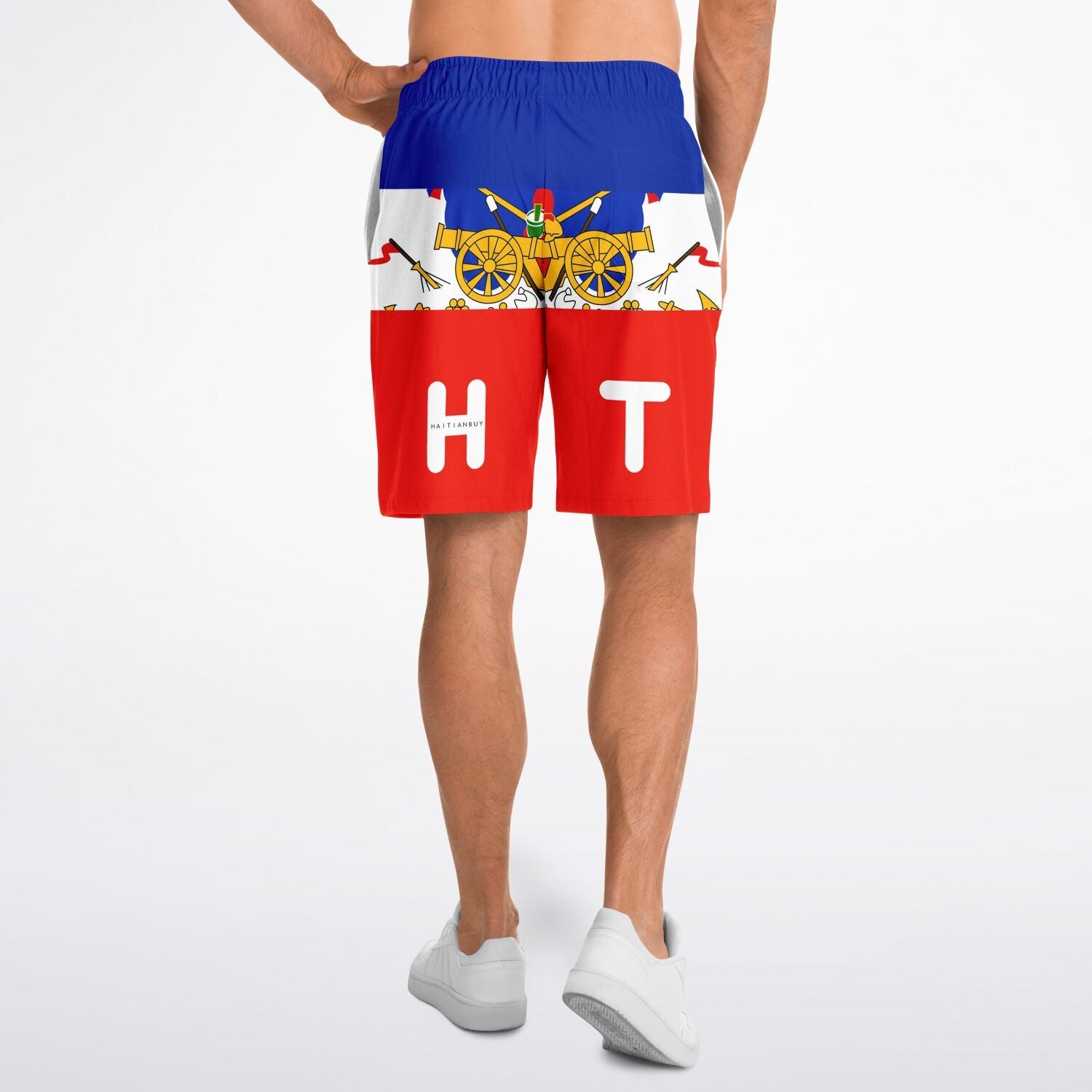 02-HT MEN SHORT BLUE & RED - Haitianbuy