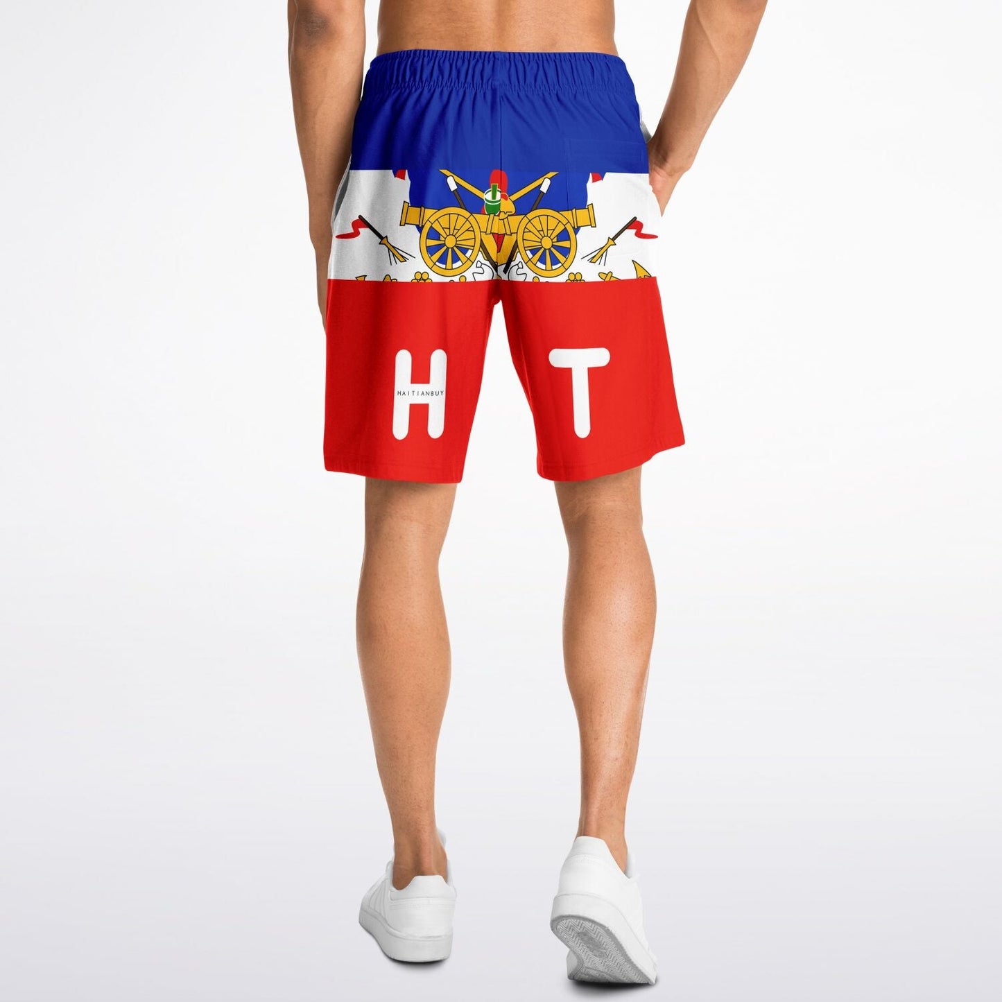 02-HT MEN SHORT BLUE & RED - Haitianbuy