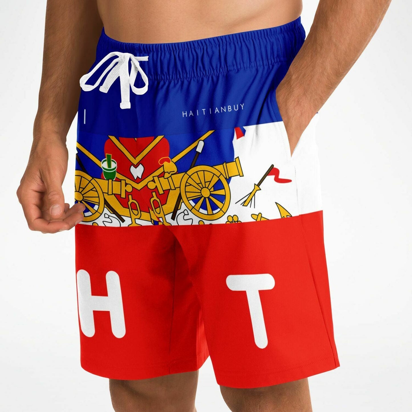 02-HT MEN SHORT BLUE & RED - Haitianbuy