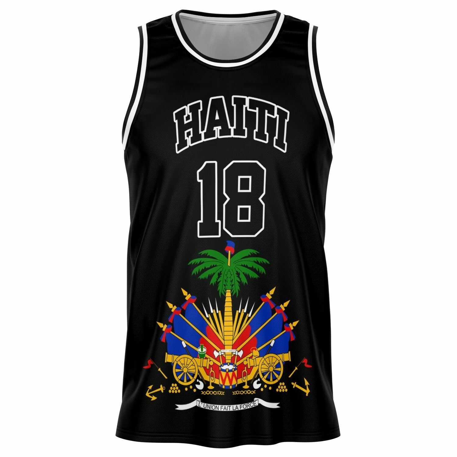 03 - HAITI BLACK Basketball jersey - Haitianbuy