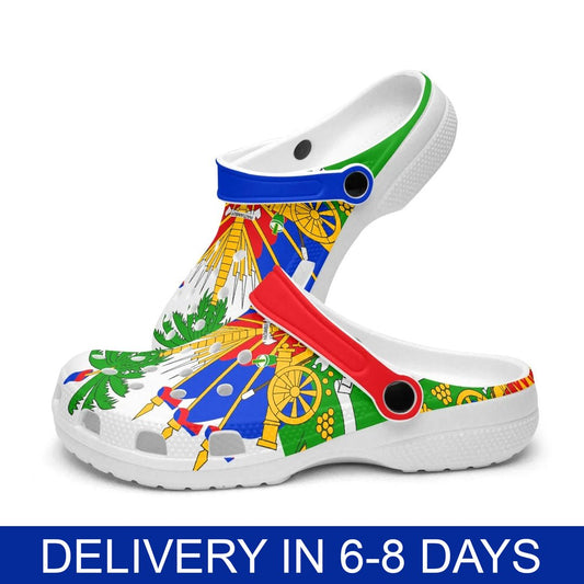 04-Coat of arms of Haiti All Over Printed Clogs - Haitianbuy