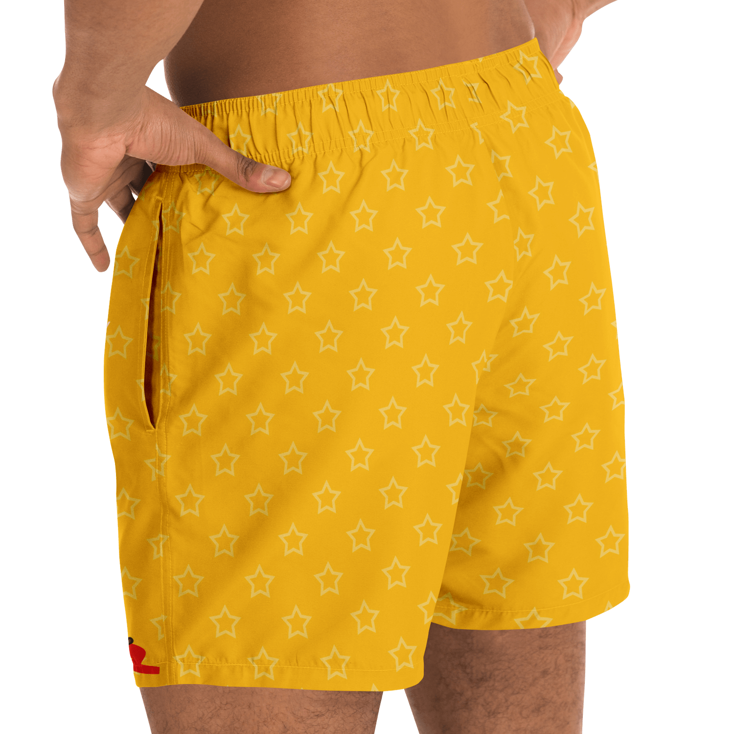 36 - Coat of Arms of Haiti - Star Swim Trunks Men - 1 - Haitianbuy