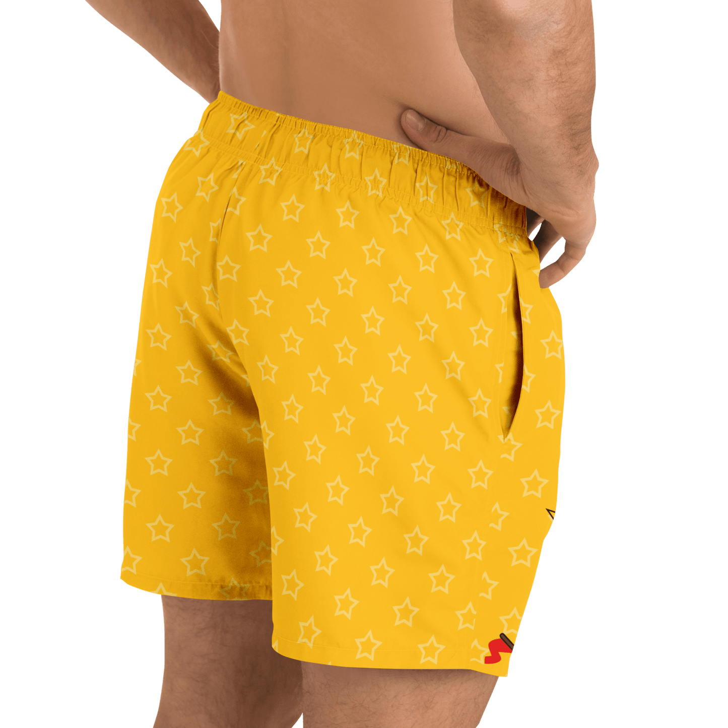 36 - Coat of Arms of Haiti - Star Swim Trunks Men - 1 - Haitianbuy