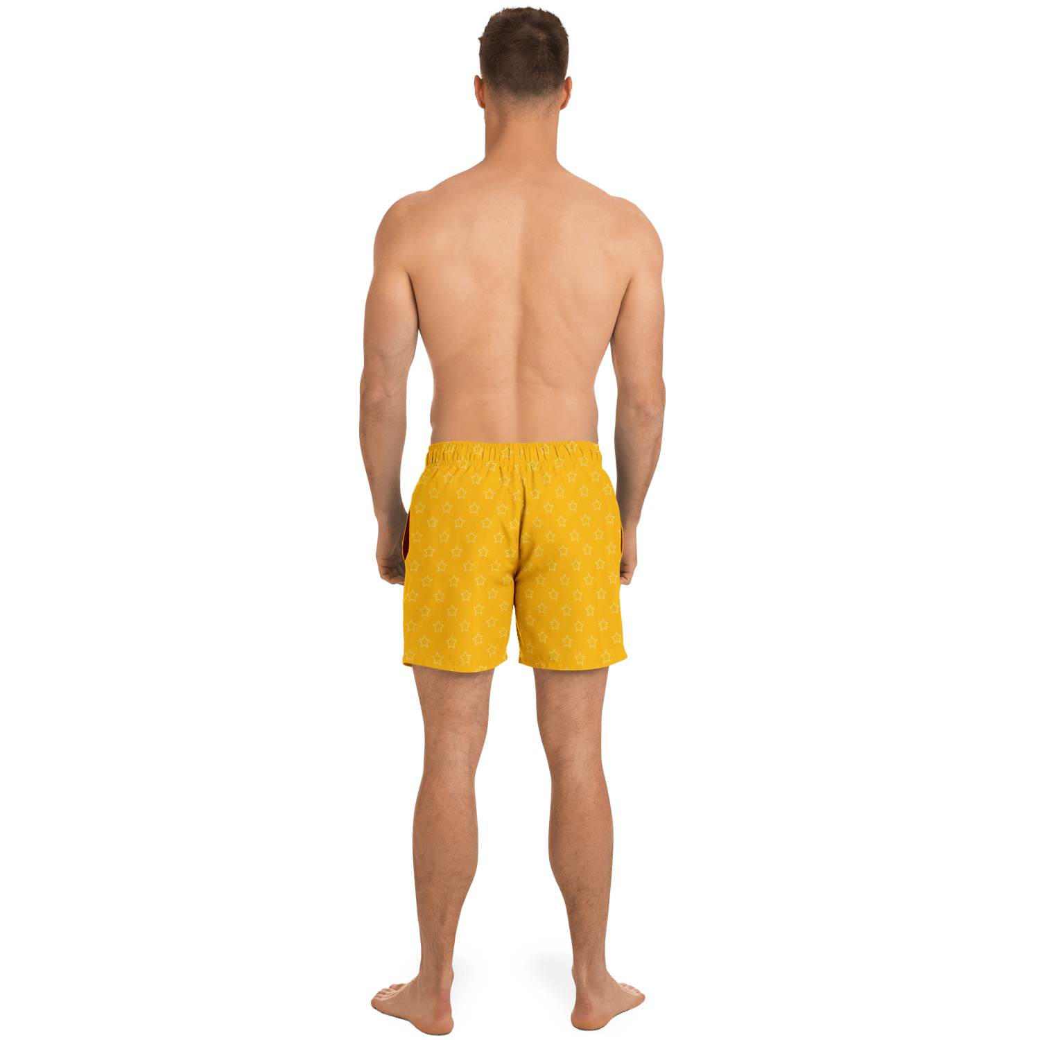 36 - Coat of Arms of Haiti - Star Swim Trunks Men - 1 - Haitianbuy
