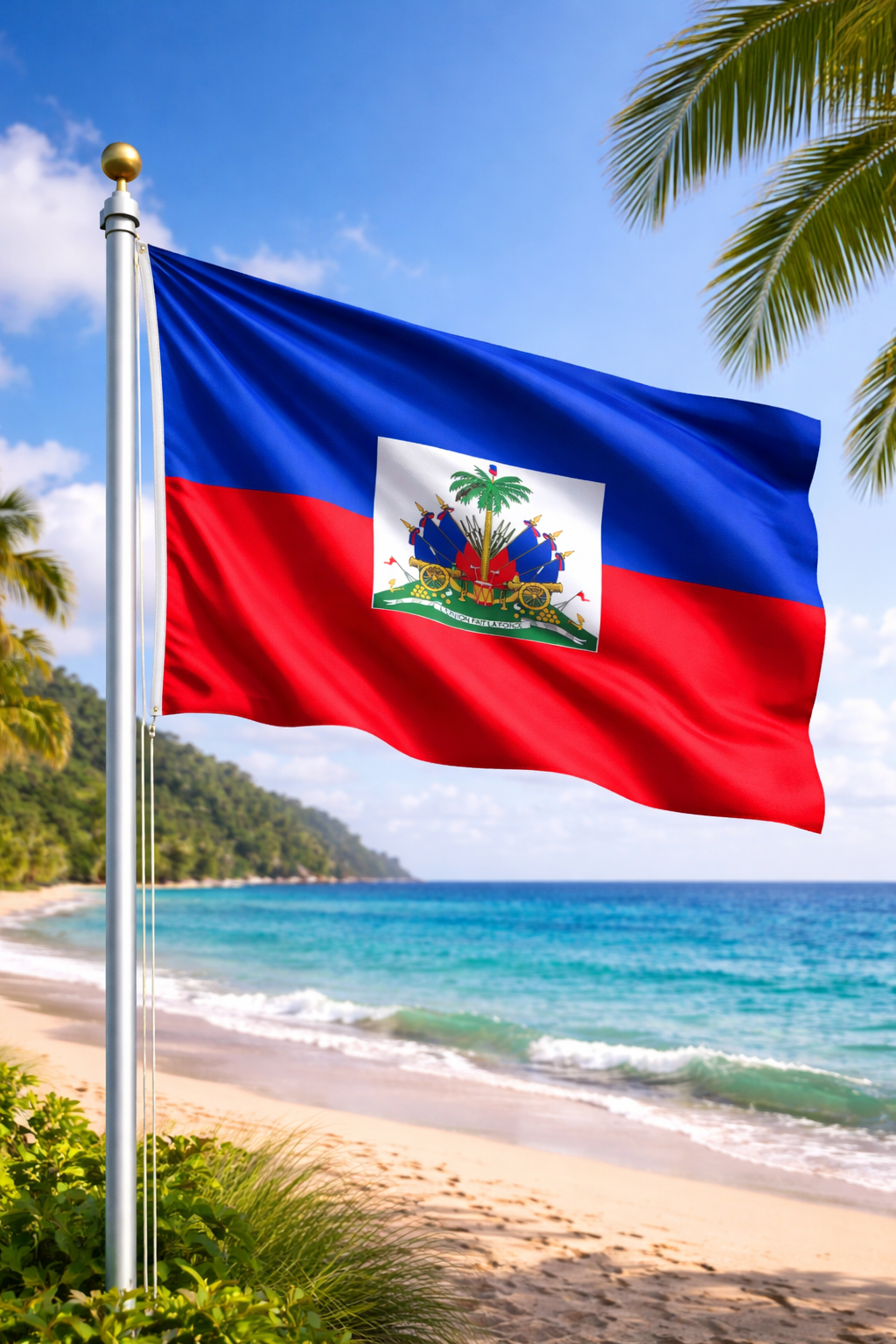 Haiti Flag – Premium Quality 3x5 FT (90x150 CM) - Haitianbuy