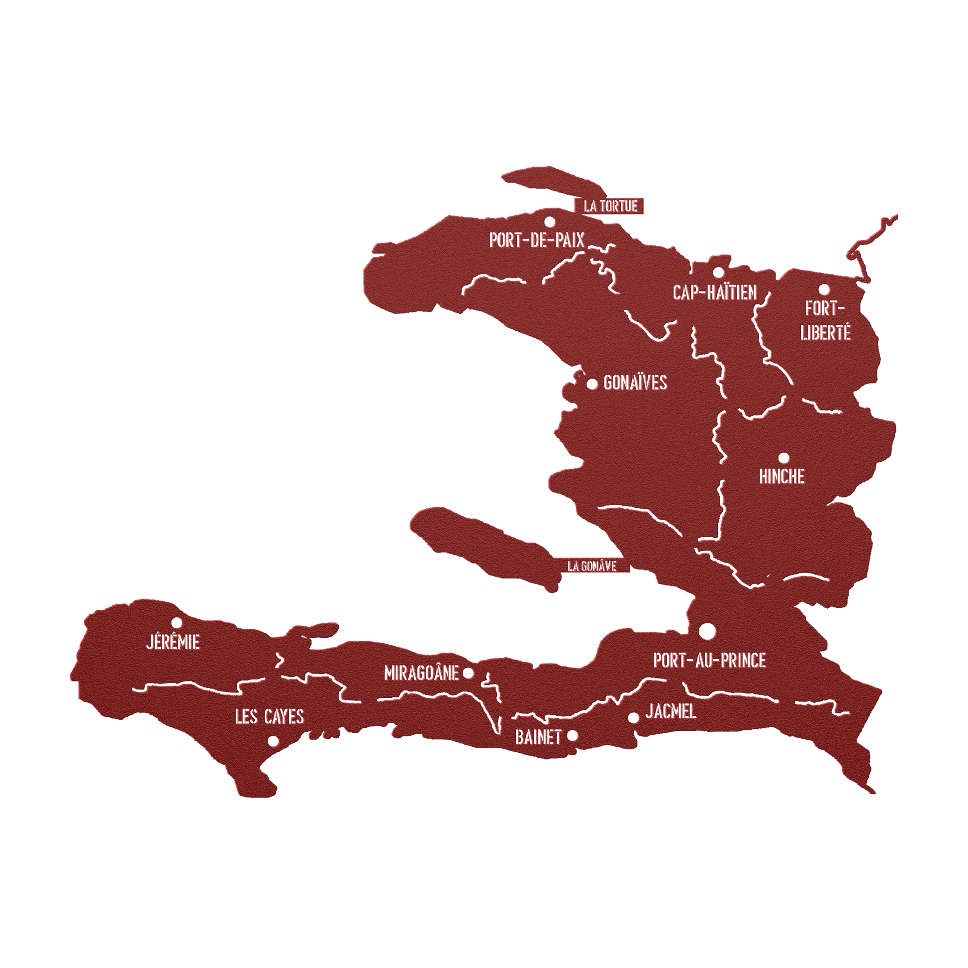 new metal sign map haiti - Haitianbuy