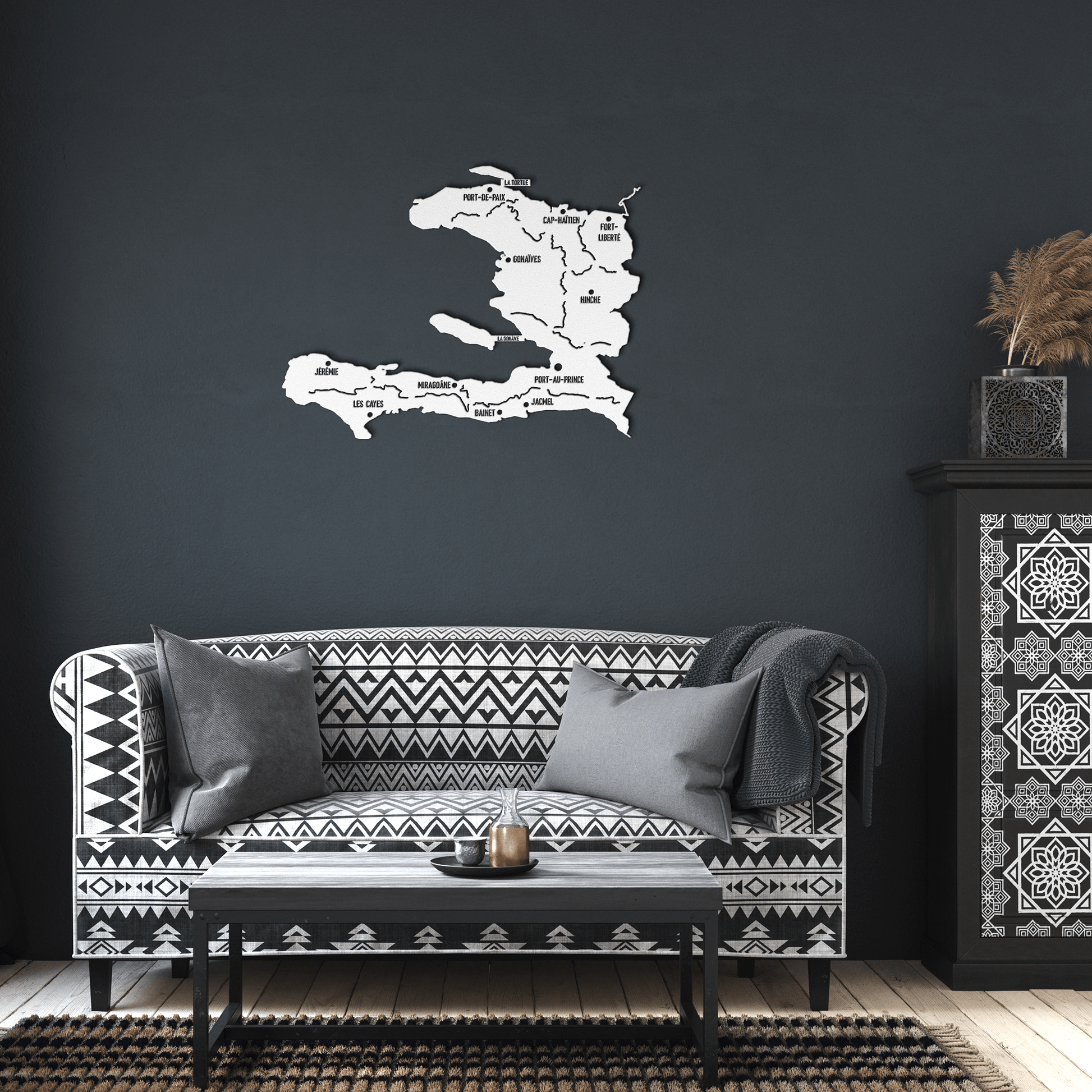 new metal sign map haiti - Haitianbuy