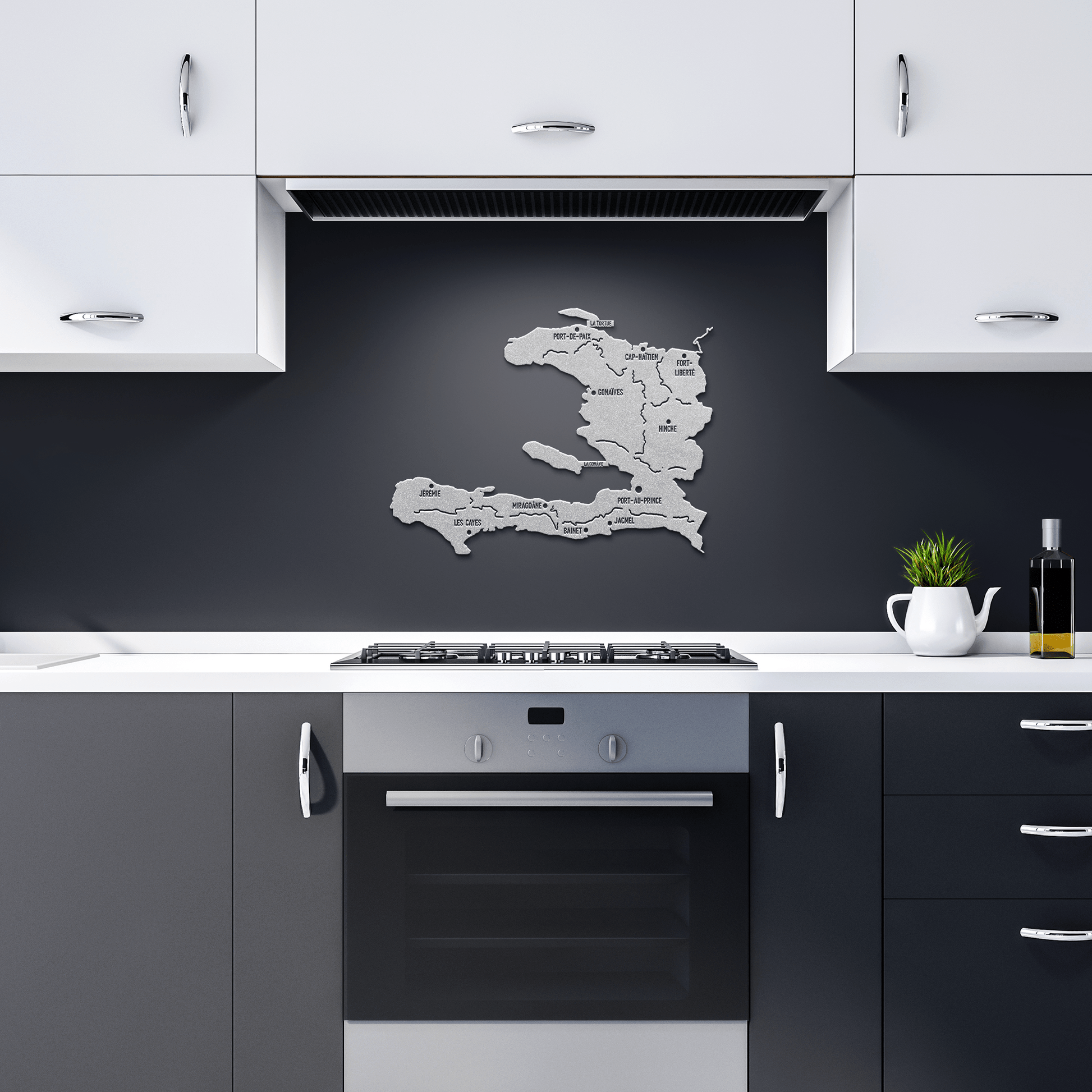 new metal sign map haiti - Haitianbuy