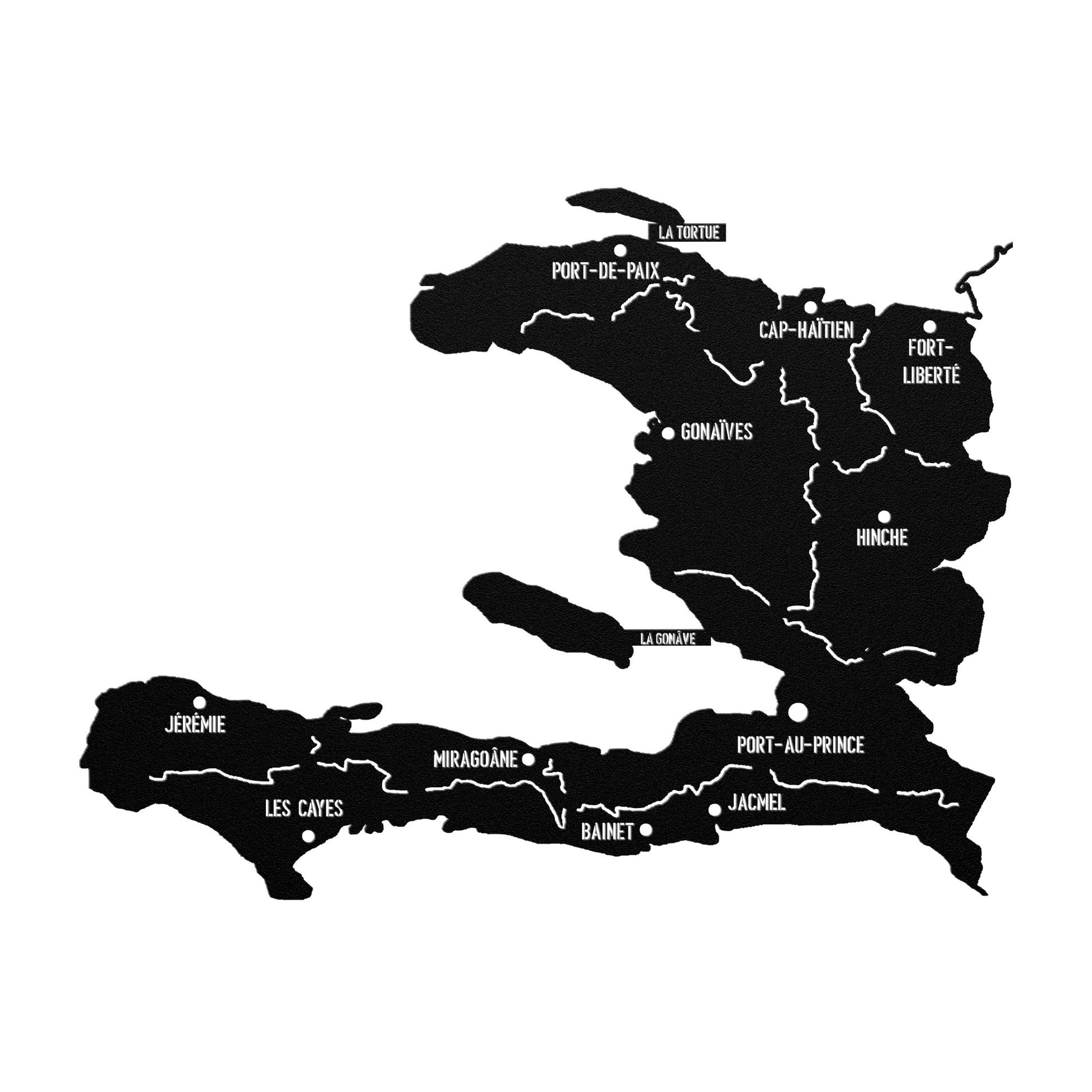 new metal sign map haiti - Haitianbuy