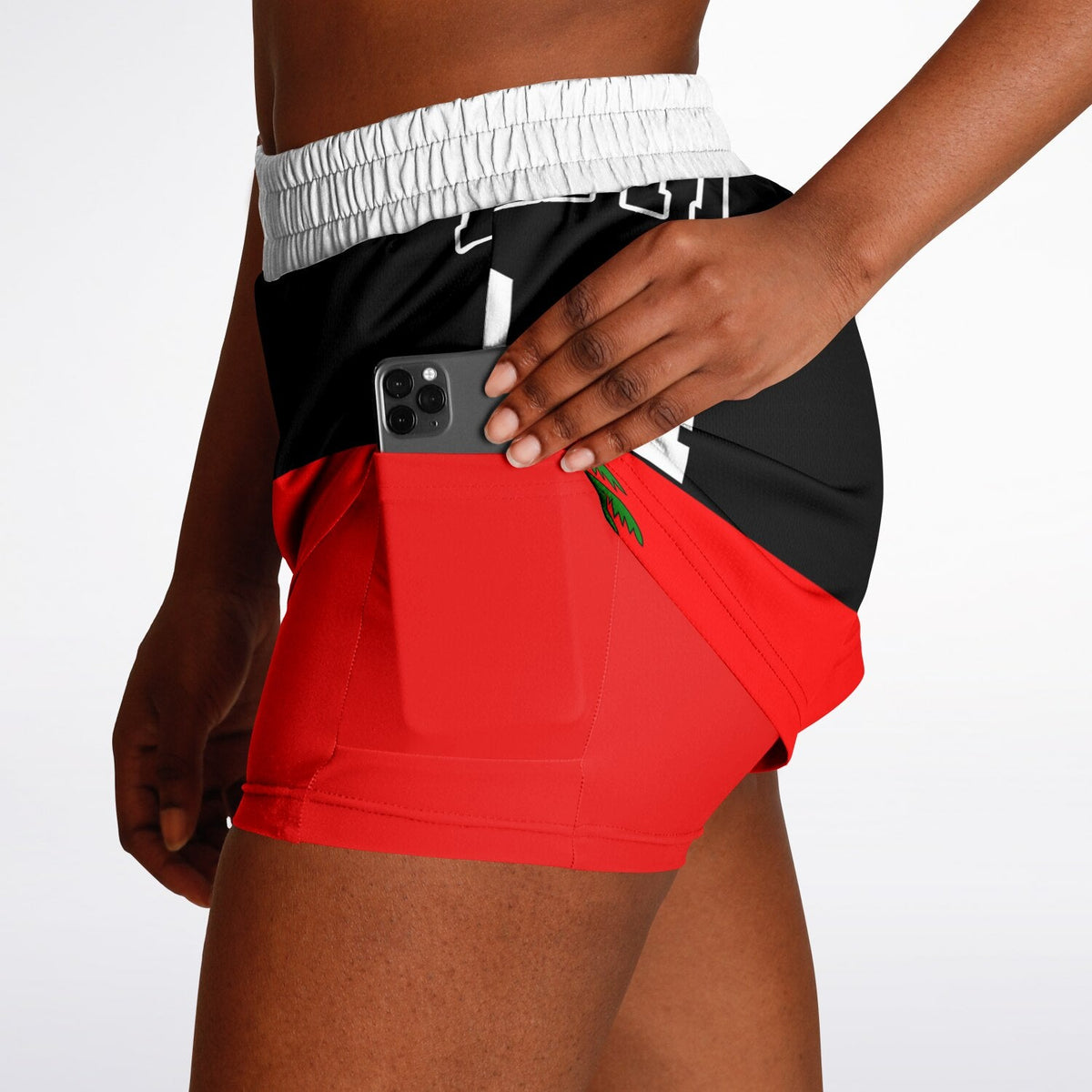 Women's 2-in-1 Shorts - AOP np - Haitianbuy