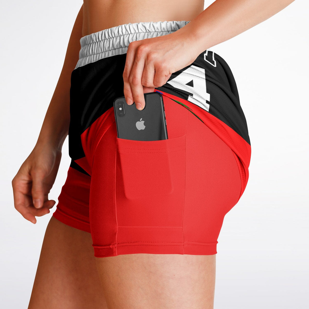 Women's 2-in-1 Shorts - AOP np - Haitianbuy