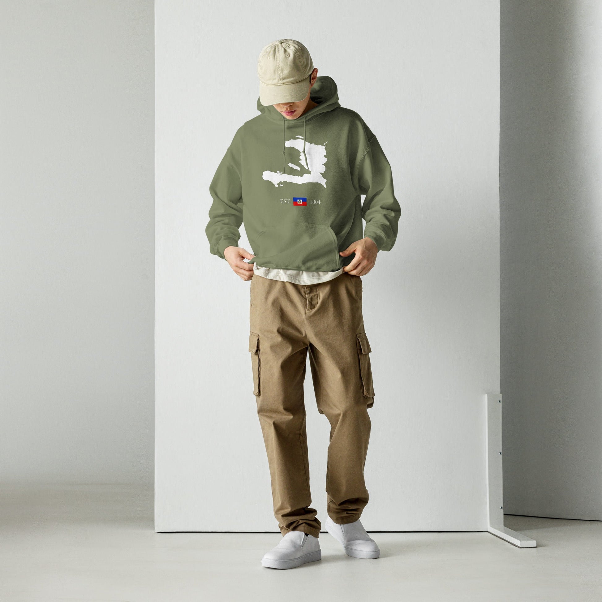 01-Haiti Map EST. 1804 Unisex Hoodie - Haitianbuy