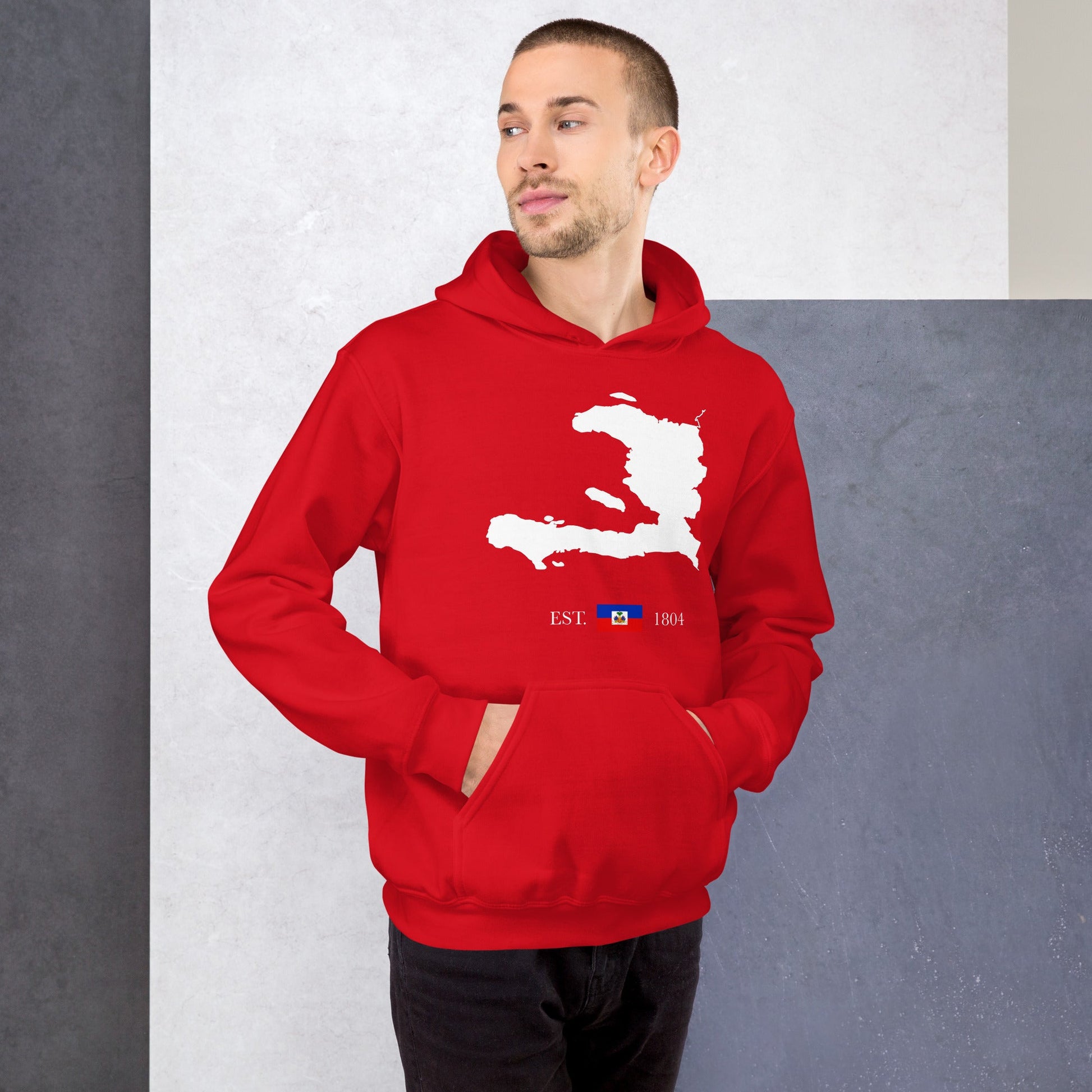 01-Haiti Map EST. 1804 Unisex Hoodie - Haitianbuy