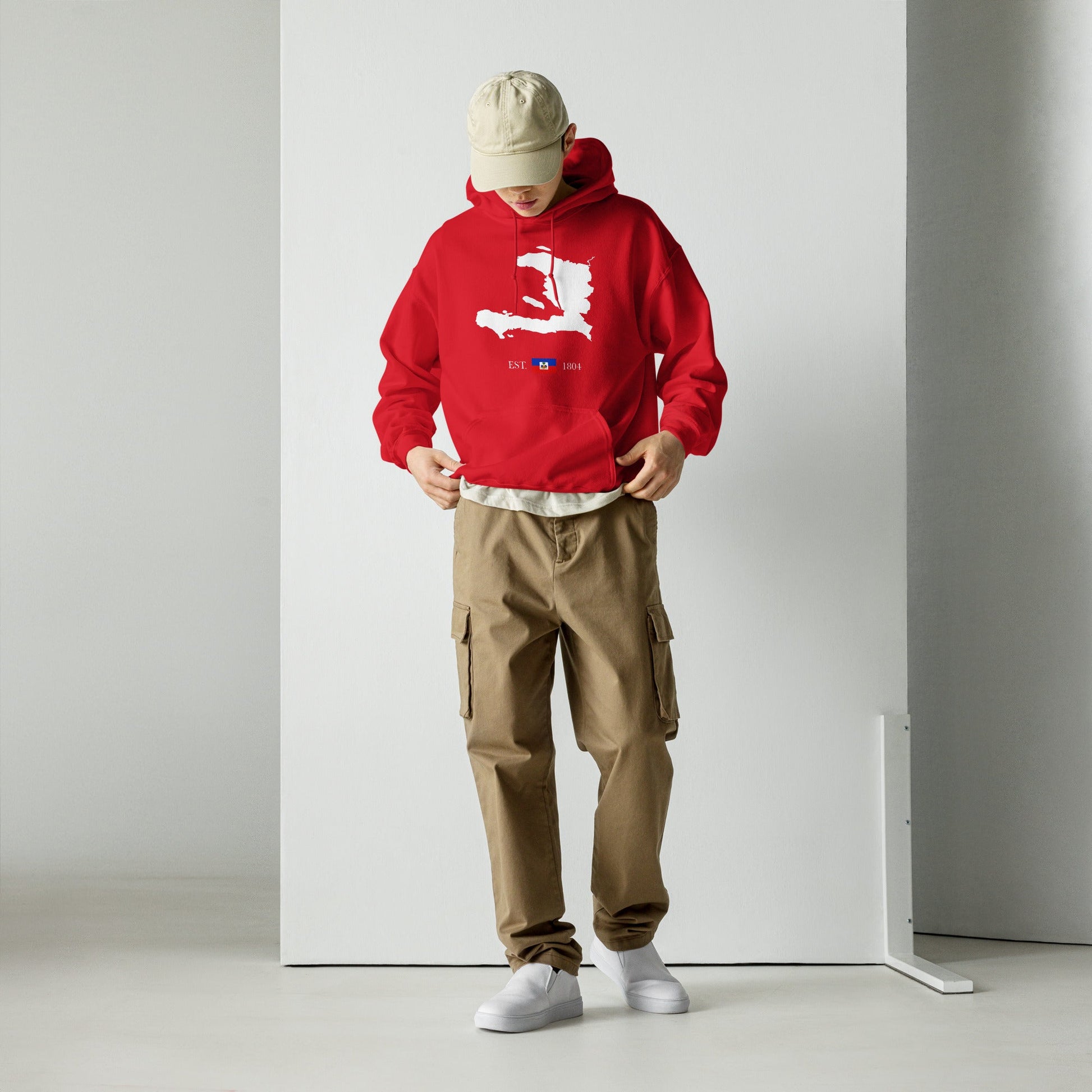 01-Haiti Map EST. 1804 Unisex Hoodie - Haitianbuy