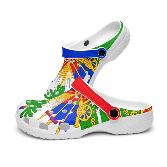 02-Coat of arms of Haiti All Over Printed Clogs - Haitianbuy