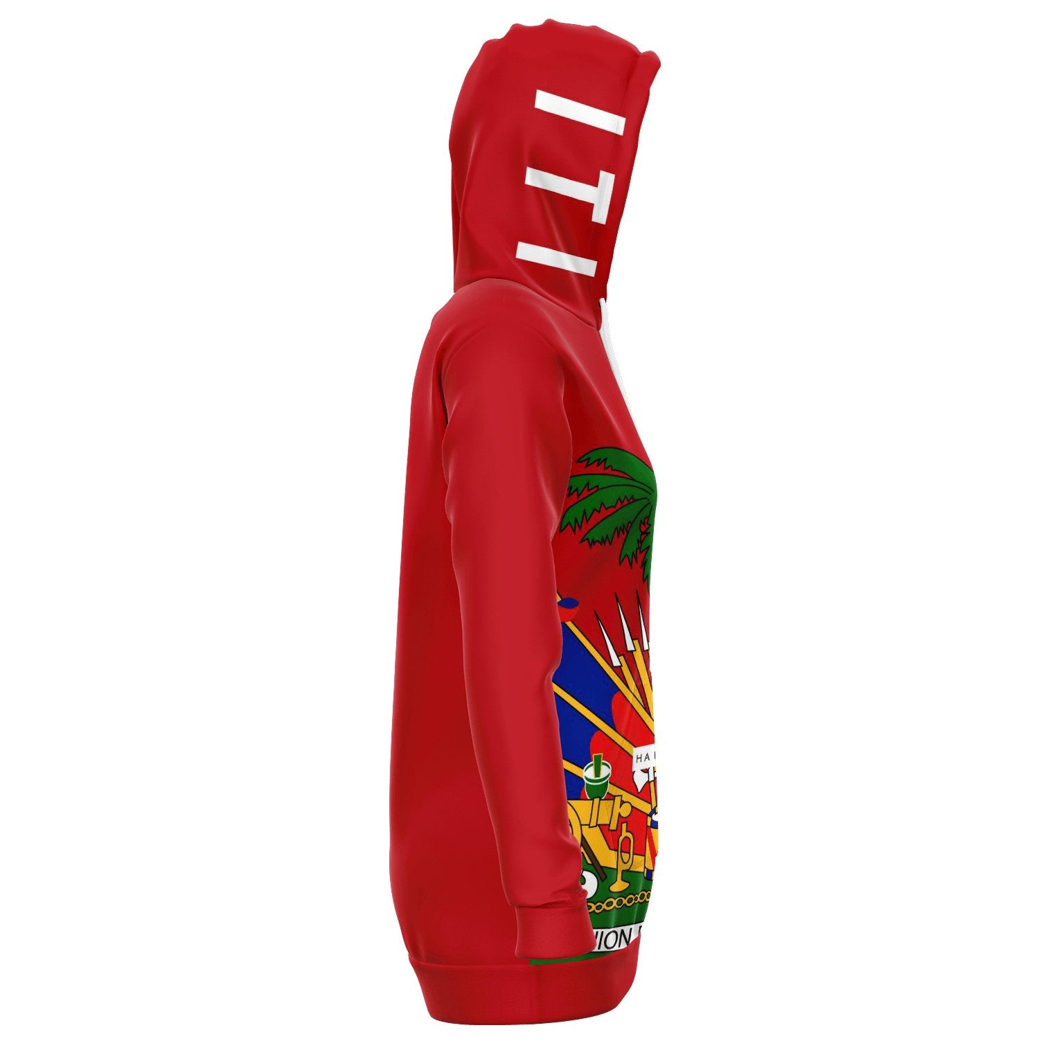 All over print Haitian Longline Hoodie - Haitianbuy
